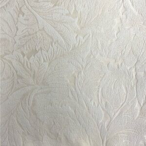 High end cream textured leaf Interior Designer fabric 114” x 53”